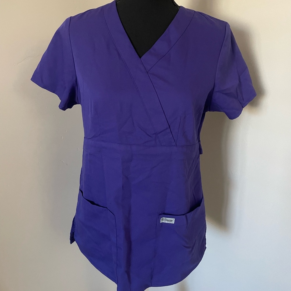 Purple Grey’s Anatomy size small scrub top